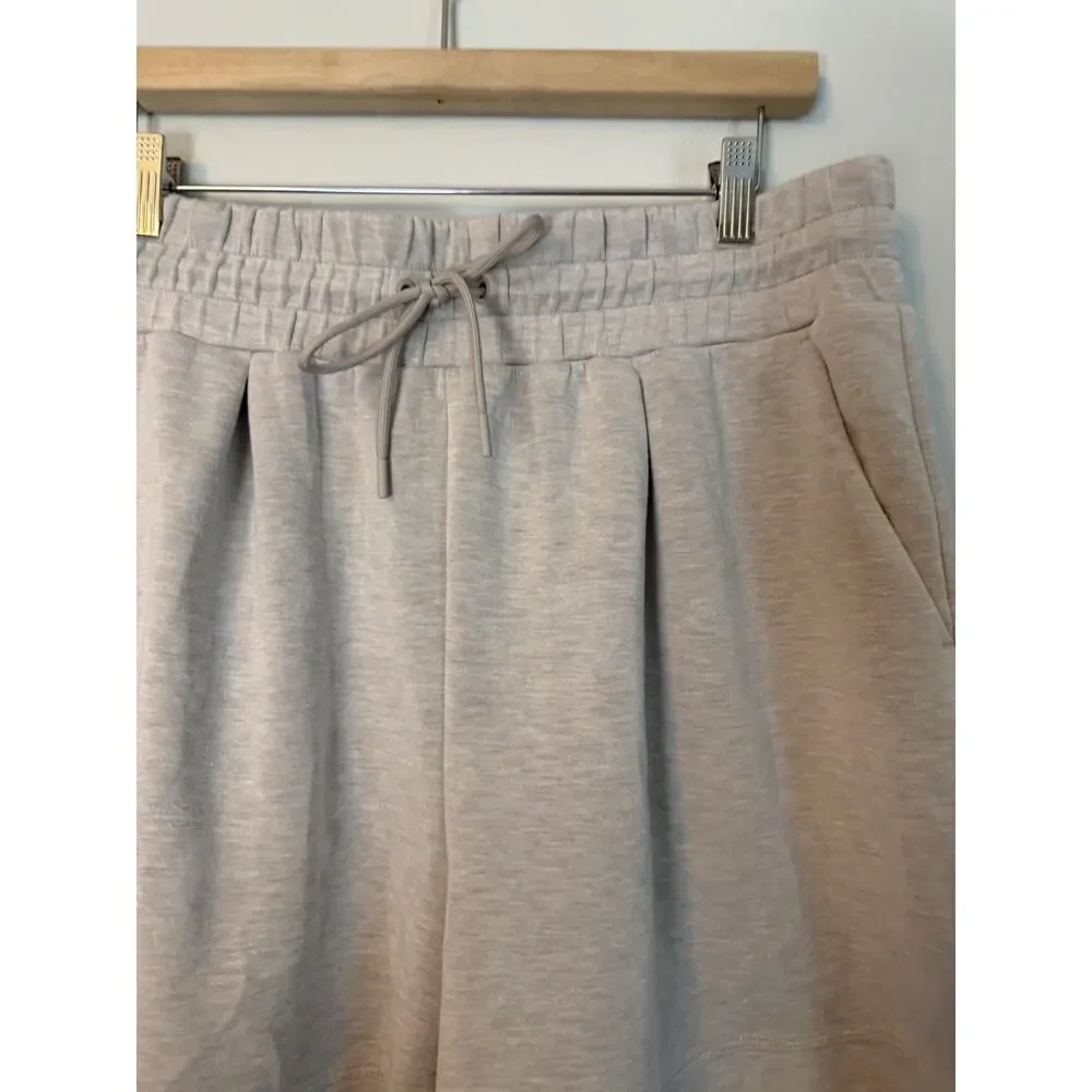 ZellaSoft Luxe High Waist Knit Shorts Heather Grey 30